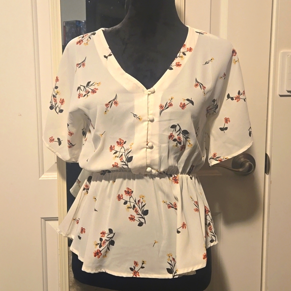 Sienna sky blouse